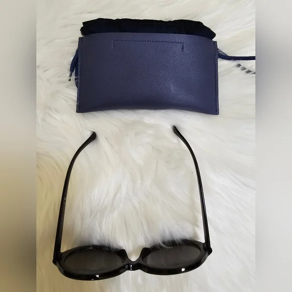 Chunky Frame Color Mirror Lens Oversize Round Sunglasses (Black / Silver) - Picture 7 of 12